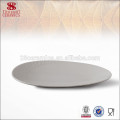 Cerâmica de porcelana branca oval cerâmica 10 polegadas de Haoxin